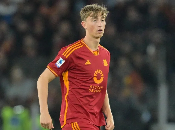 Dean Huijsen con la maglia della Roma - fonte Lapresse - mondosportivo.it