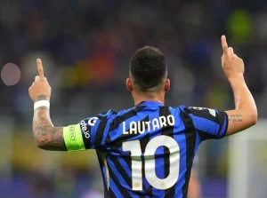 Lautaro Martinez con la maglia dell'Inter - fonte Lapresse - mondosportivo.it