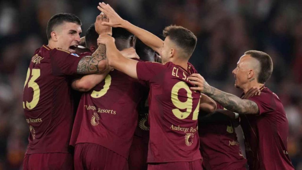 Giocatori della Roma - fonte Lapresse - ternananews.it